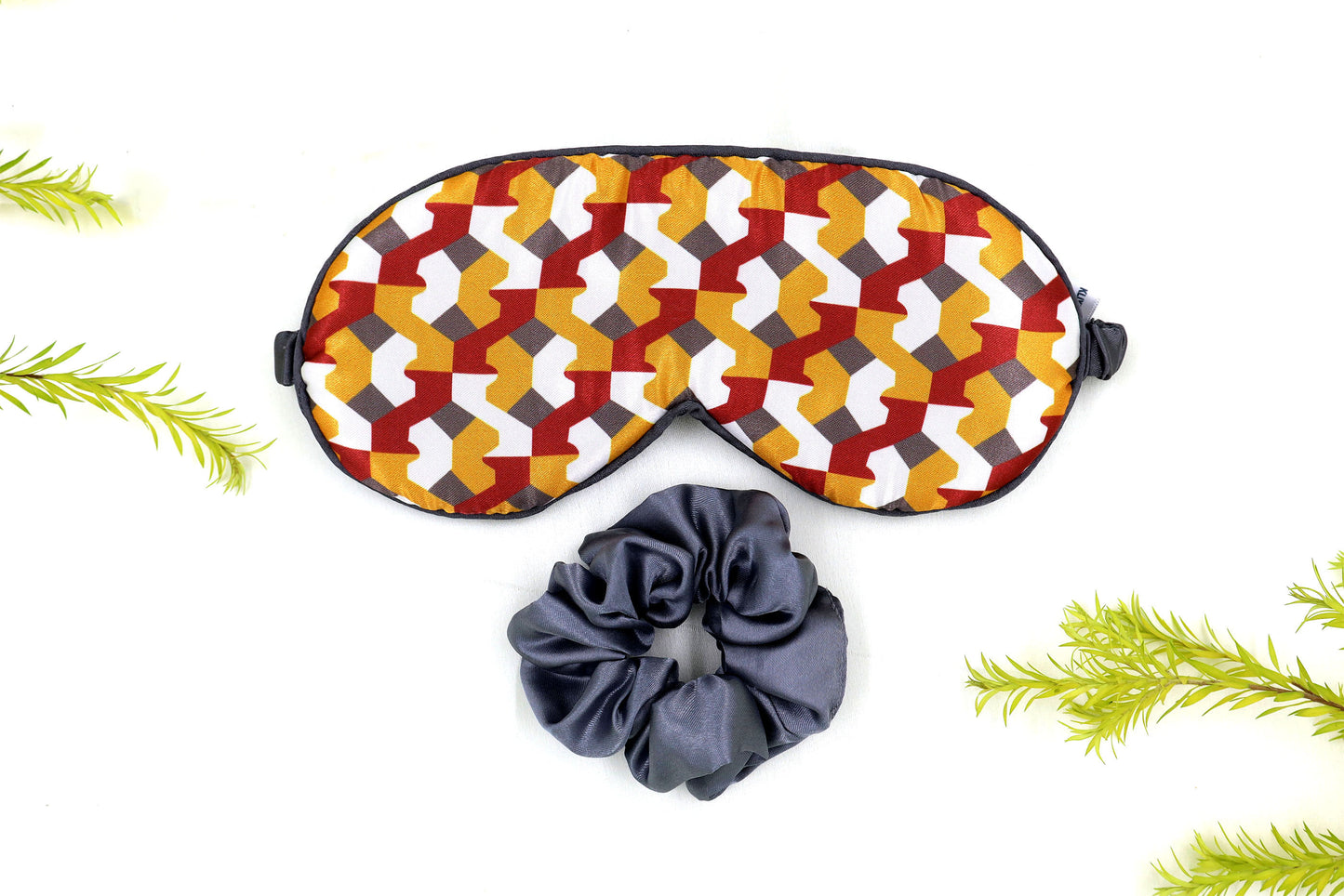 Printed Satin Silk Sleep Eye Mask multy color