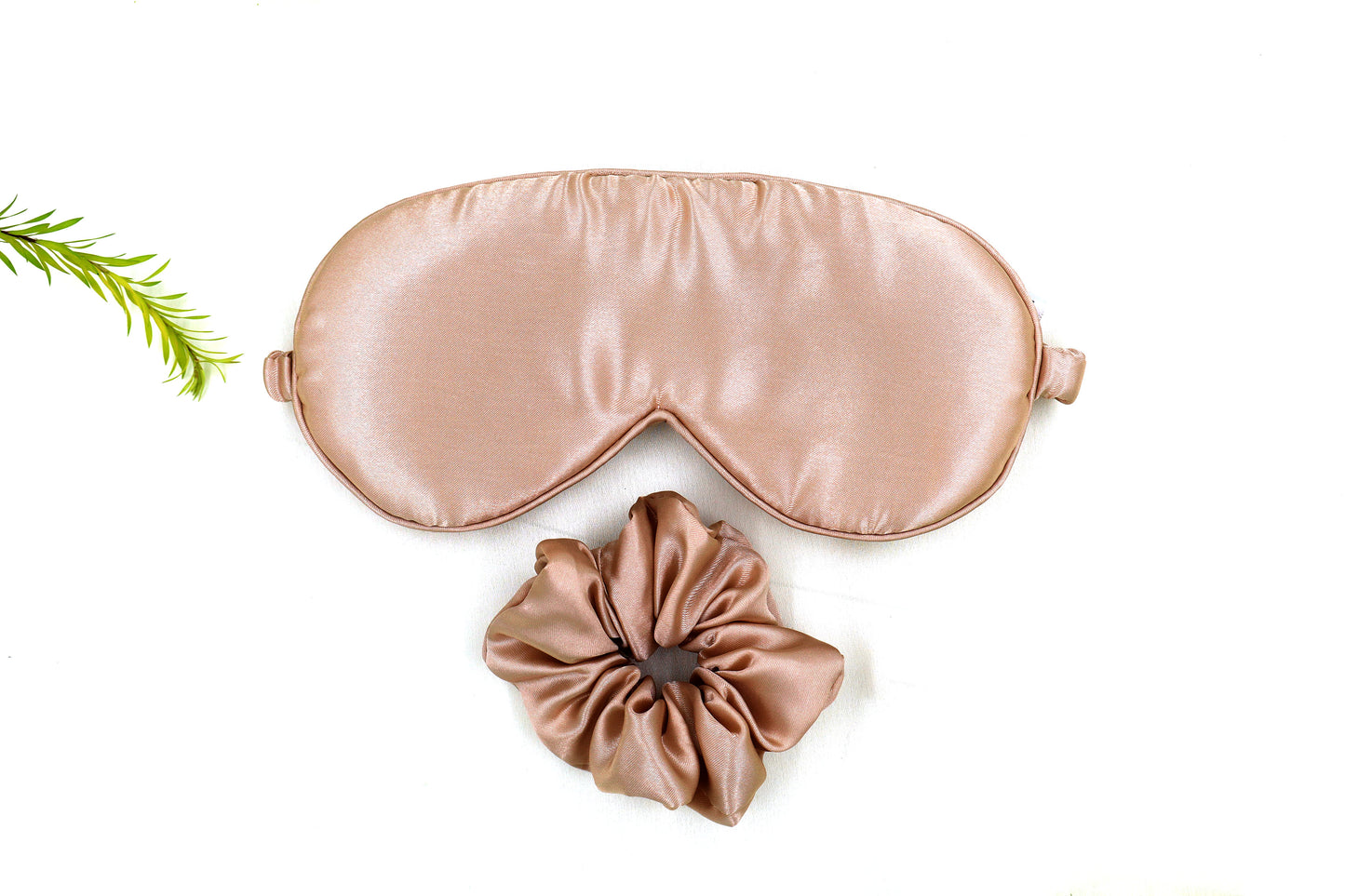 Satin Silk Sleep Eye Mask Golden Beige