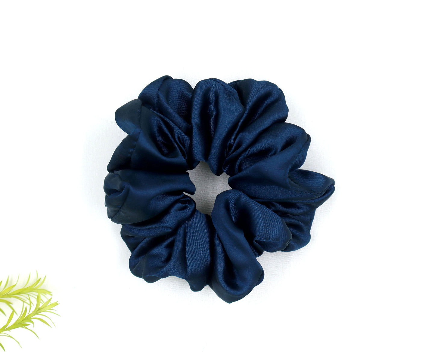 Luxury Satin Scrunchies- Teal blue, Maroon & Old rose  (Xl Size) - Set of 3