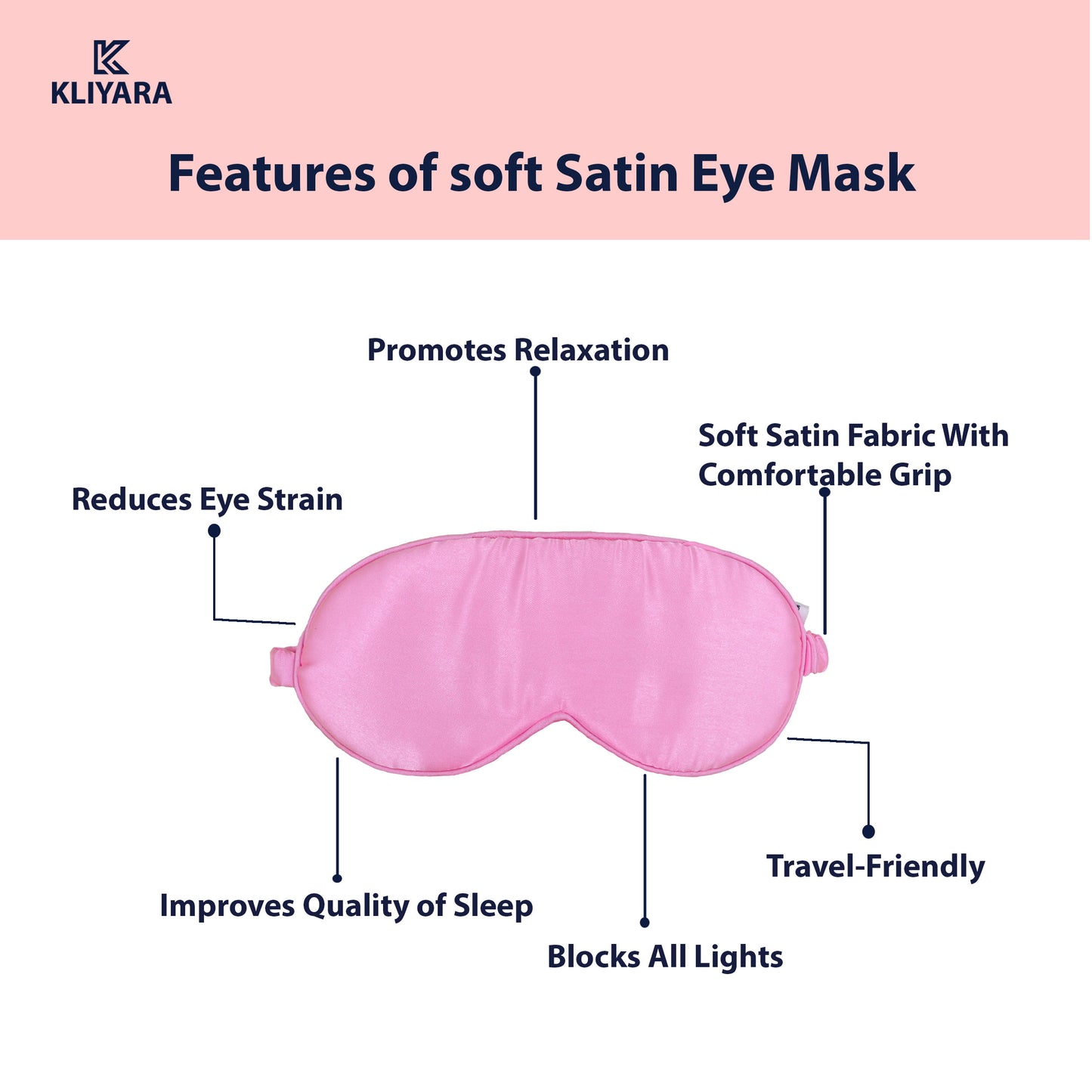 Satin Silk Sleep Eye Mask pink