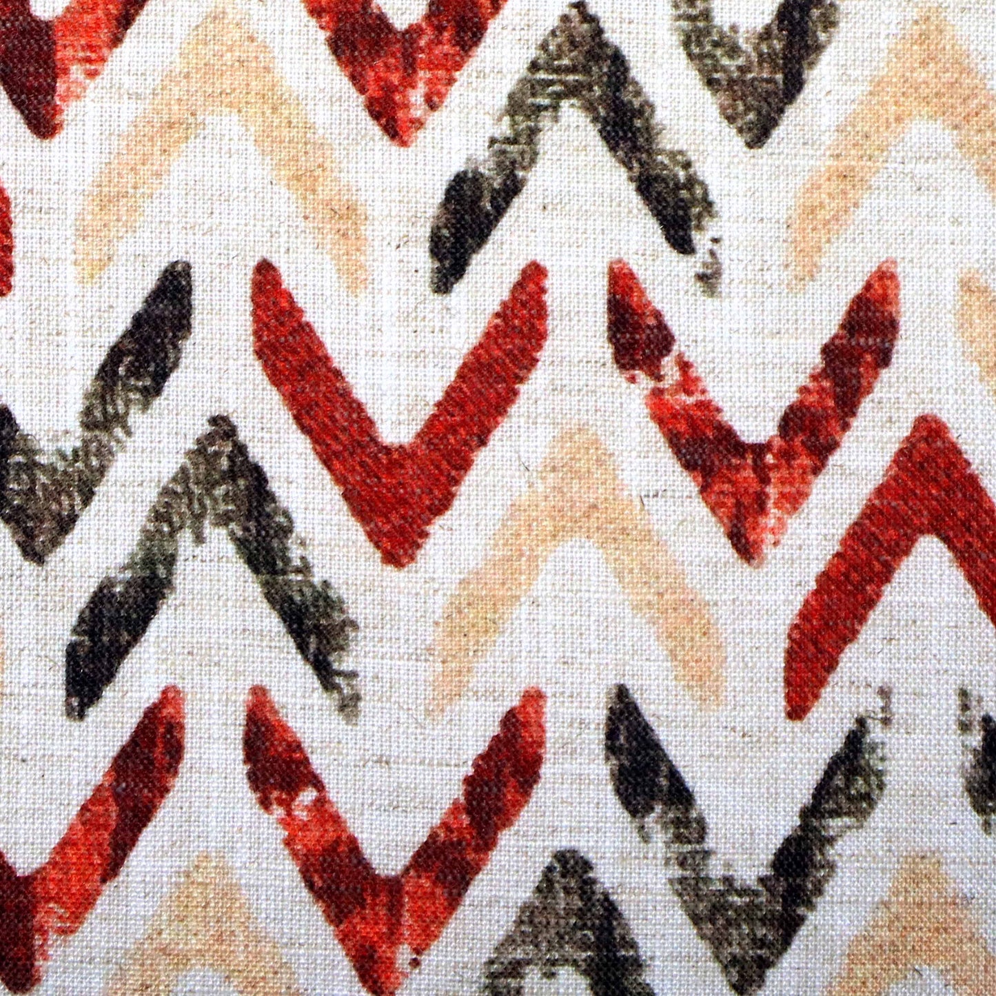 Chevron Pattern Cushion Cover – Warm Tones 16x16 Inch