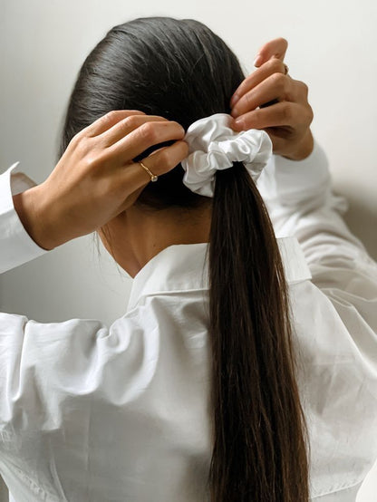 Luxury Satin Scrunchies- Lavender,blush pink & Dusty rose  (Xl Size) - Set of 3