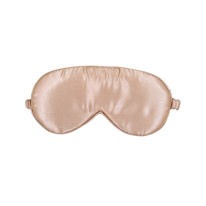 Satin Silk Sleep Eye Mask Golden Beige