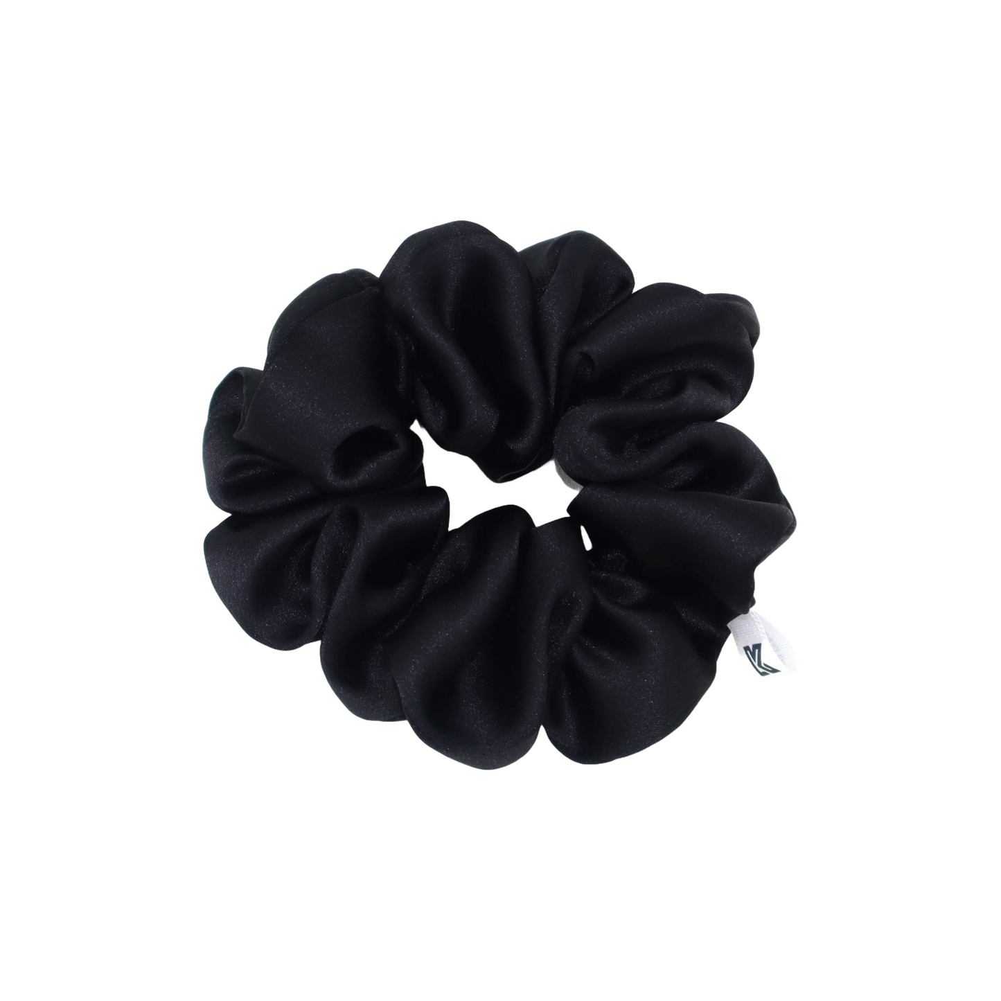 Luxury Satin Scrunchies- Brown gold, Black & Gray (Xl Size) - Set of 3
