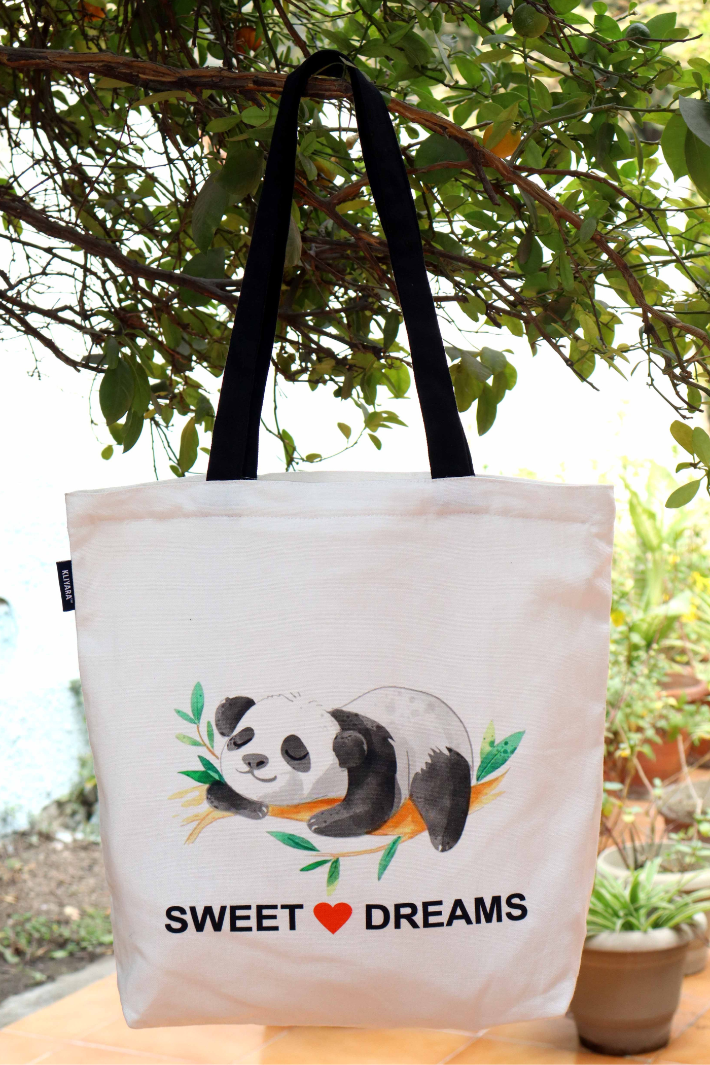 "Sweet Dreams" Panda Tote Bag – Eco-Friendly & Adorably Stylish