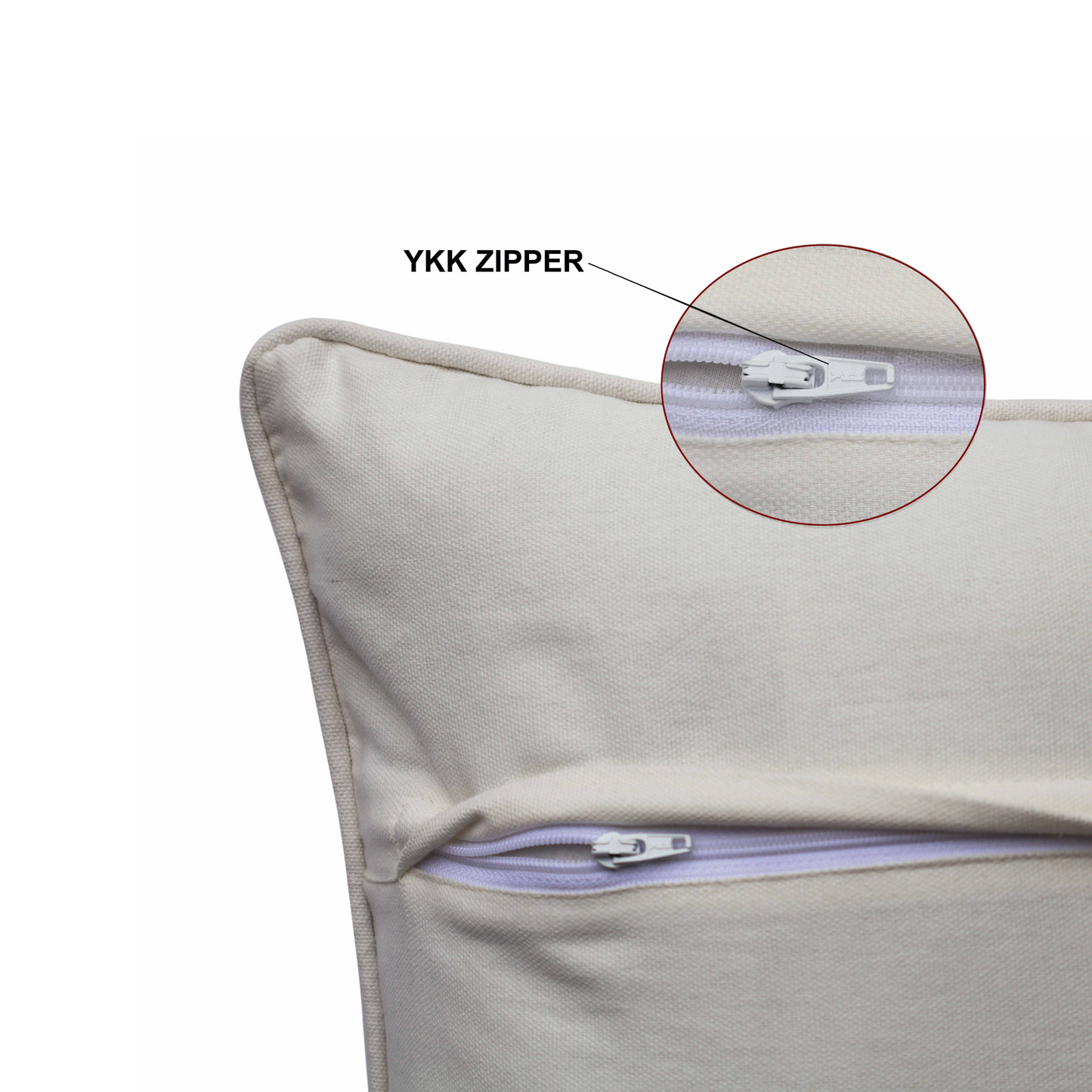 Pastel Green Leaf Cushion Cover | Modern Botanical Throw Pillow Case with Striped Detail | Soft Velvet Front & Cotton Back, Durable YKK Zipper | 16x16 Inch for Sofa, Couch & Living Room