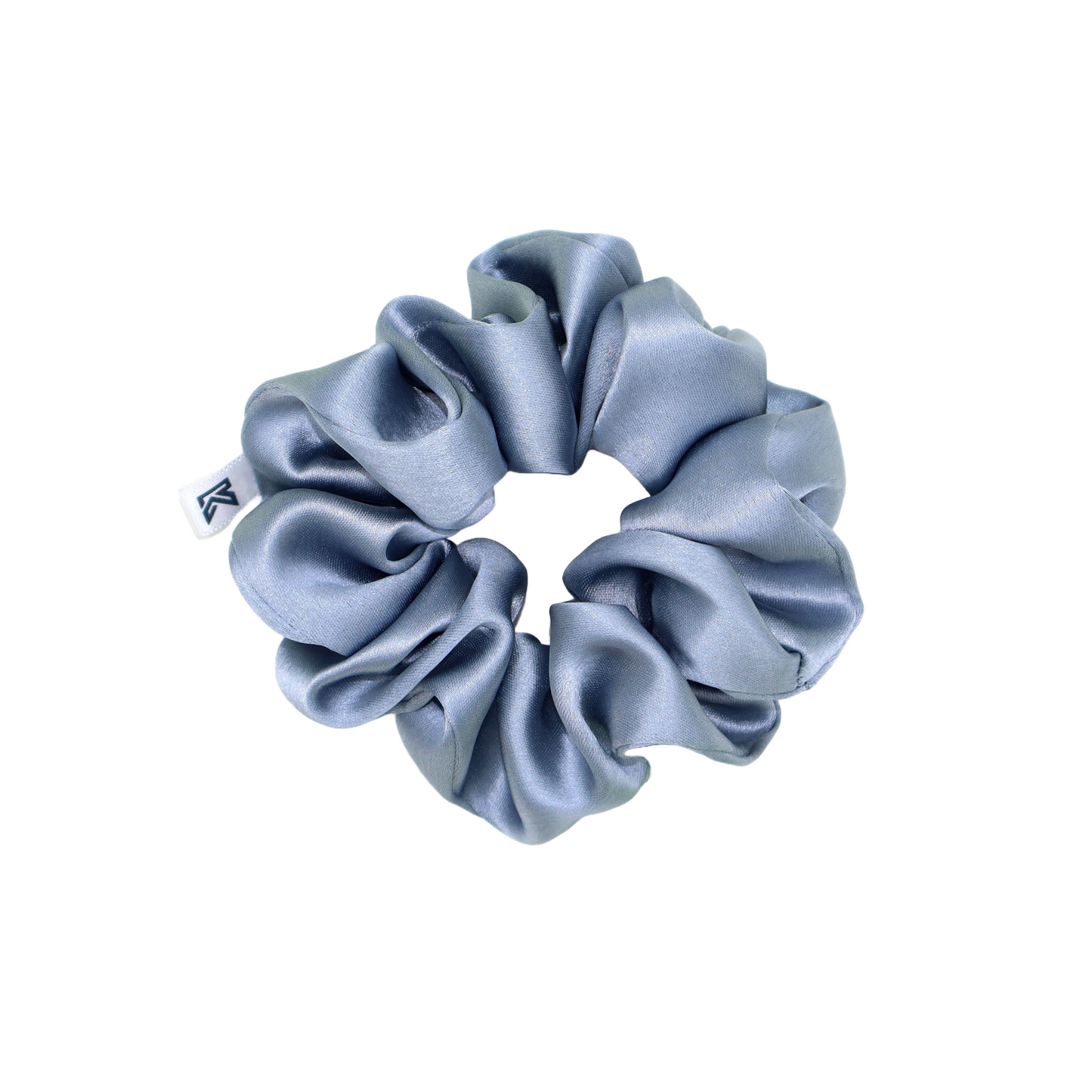 Luxury Satin Scrunchies- Brown gold, Black & Gray (Xl Size) - Set of 3