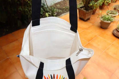 Cute Hedgehog "Give Me A Hug" Tote Bag – Fun & Quirky Canvas Shopper