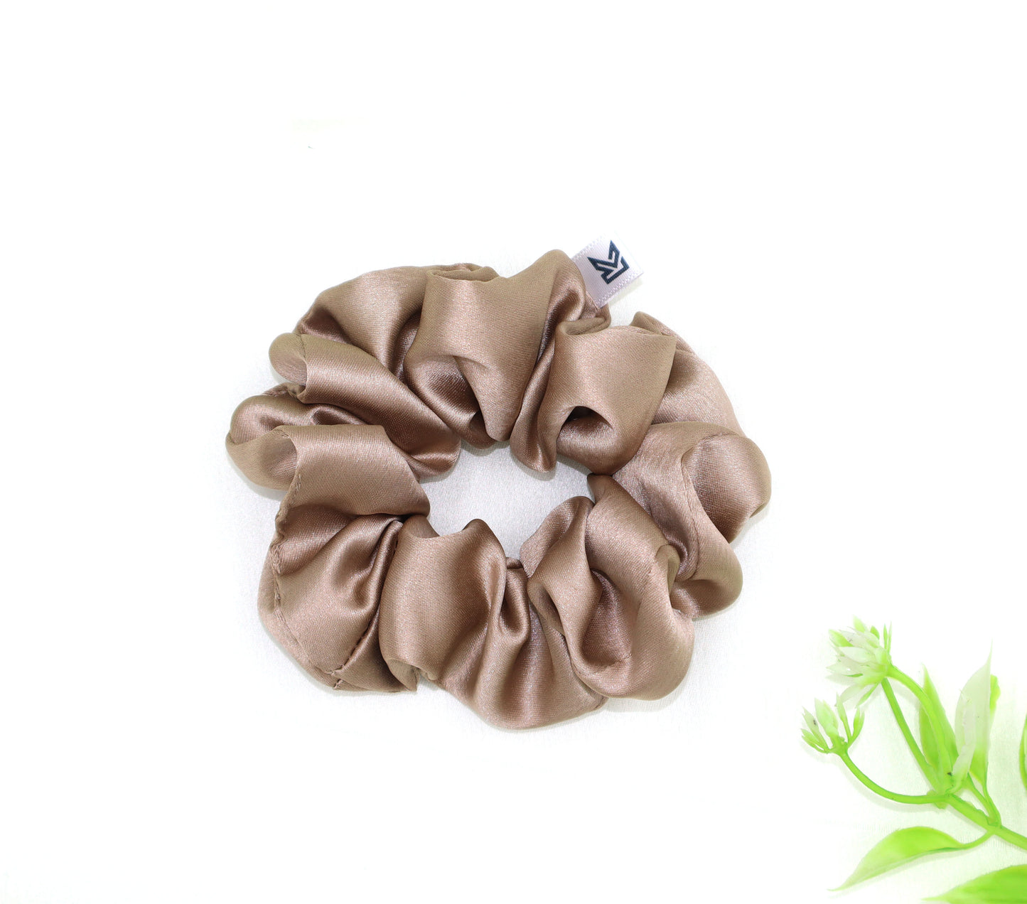 Luxury Satin Scrunchies- Black,Brown & Rose gold (Xl Size) - Set of 3