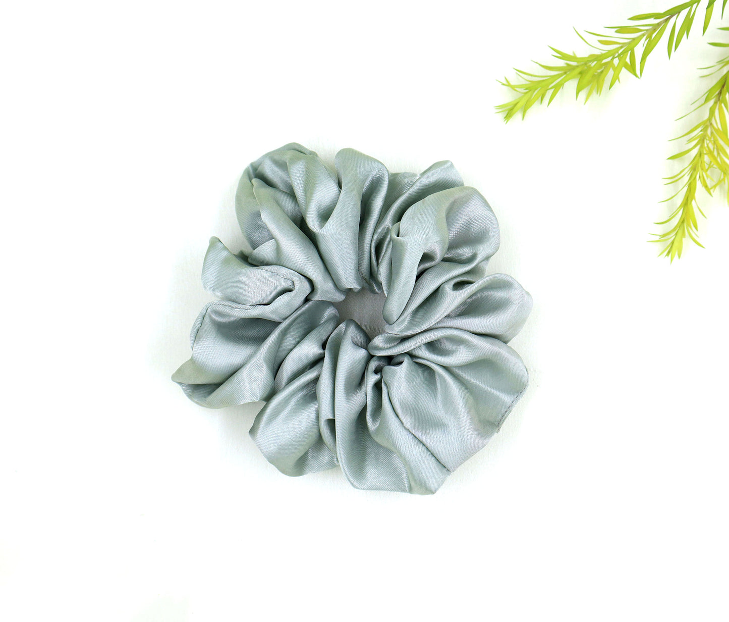 Tri colors Satin Scrunchies (Xl Size) - Set of 2