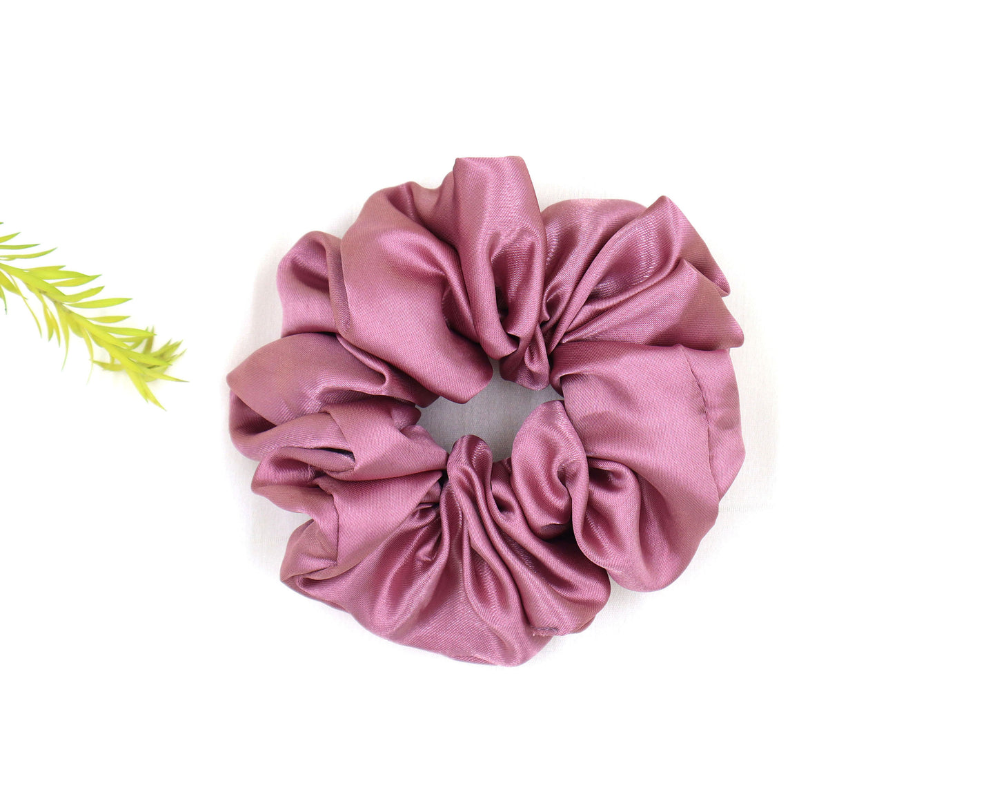 Luxury Satin Scrunchies-  Magenta,blush pink & Dusty rose  (Xl Size) - Set of 3