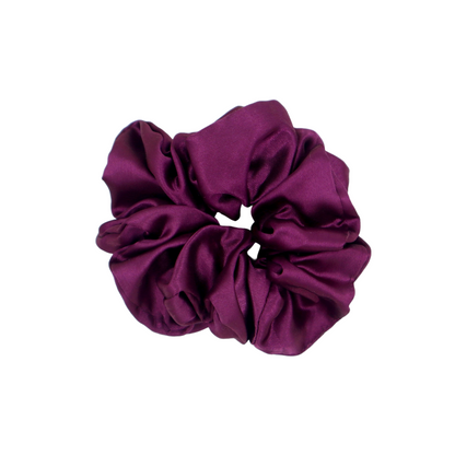 Luxury Satin Scrunchies-  Magenta,blush pink & Dusty rose  (Xl Size) - Set of 3