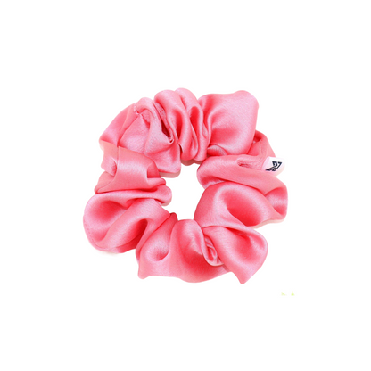 Luxury Satin Scrunchies- Peach,pink &Cream (Xl Size) - Set of 3