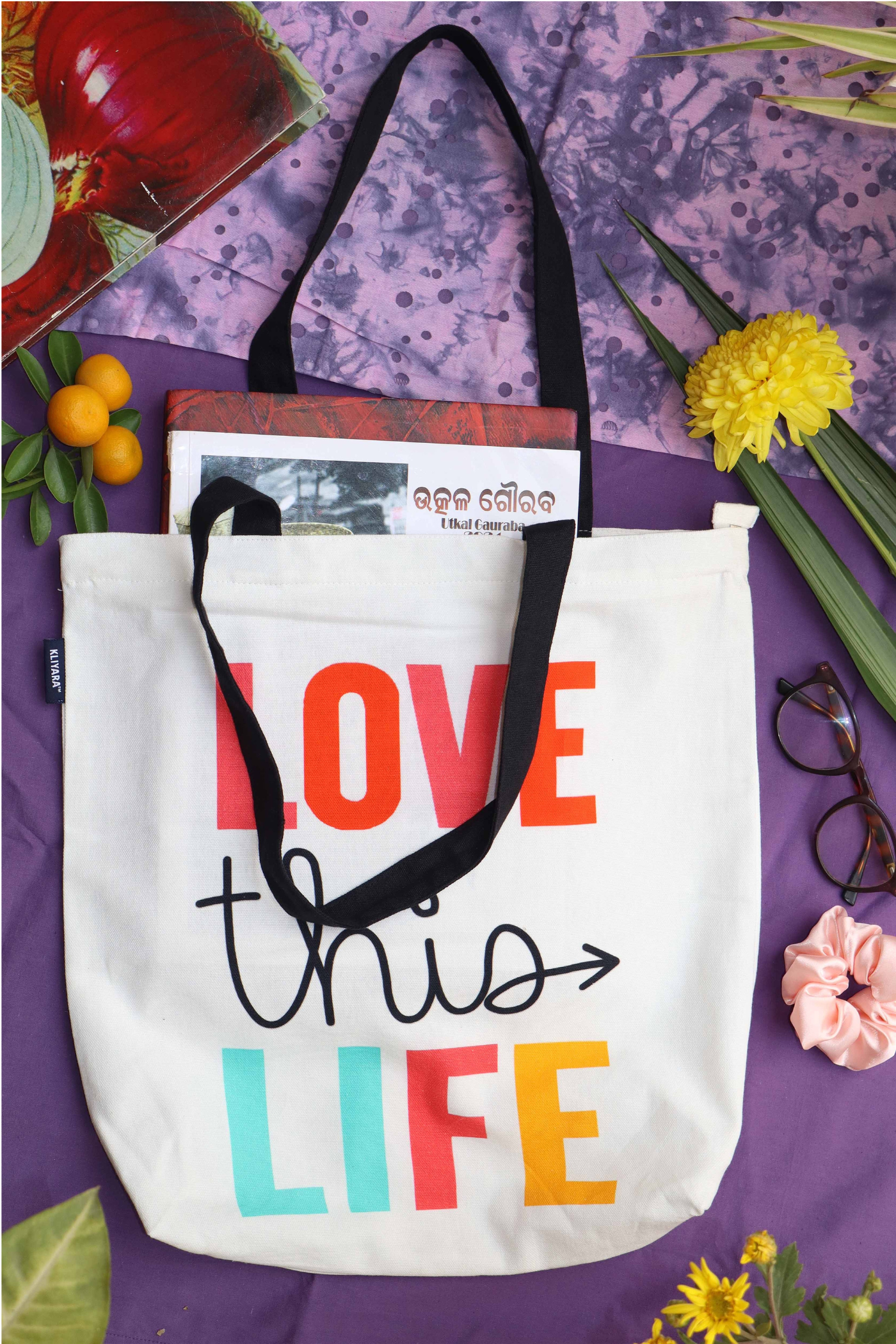 Love This Life Cotton Tote Bag – Eco-Friendly & Stylish