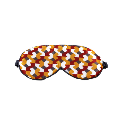 Printed Satin Silk Sleep Eye Mask multy color