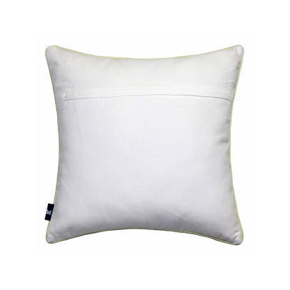 Abstract Bloom Cushion Cover – Poly Jute Front, Cotton Duck Back 16x16 Inch