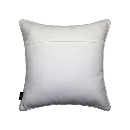 Nature Pattern Cushion Cover – Dual Fabric Blend 16x16 Inches