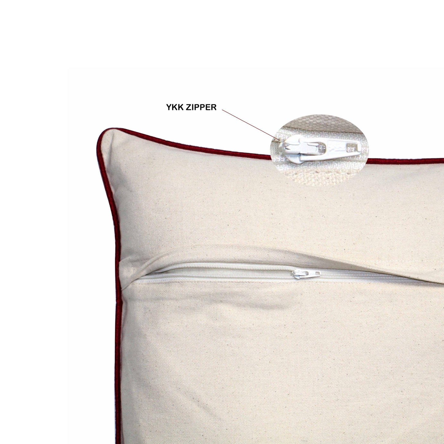 Chevron Pattern Cushion Cover – Warm Tones 16x16 Inch