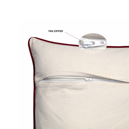 Chevron Pattern Cushion Cover – Warm Tones 16x16 Inch