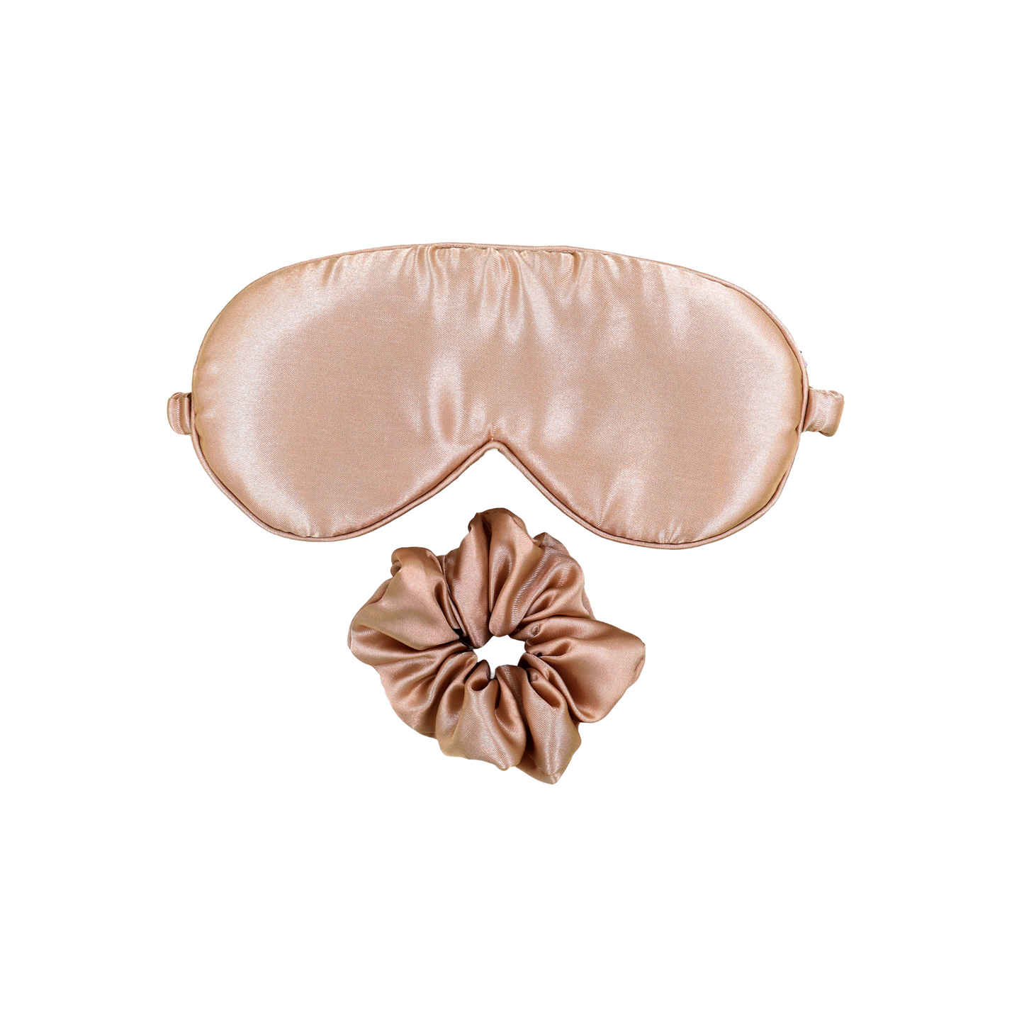 Satin Silk Sleep Eye Mask Golden Beige