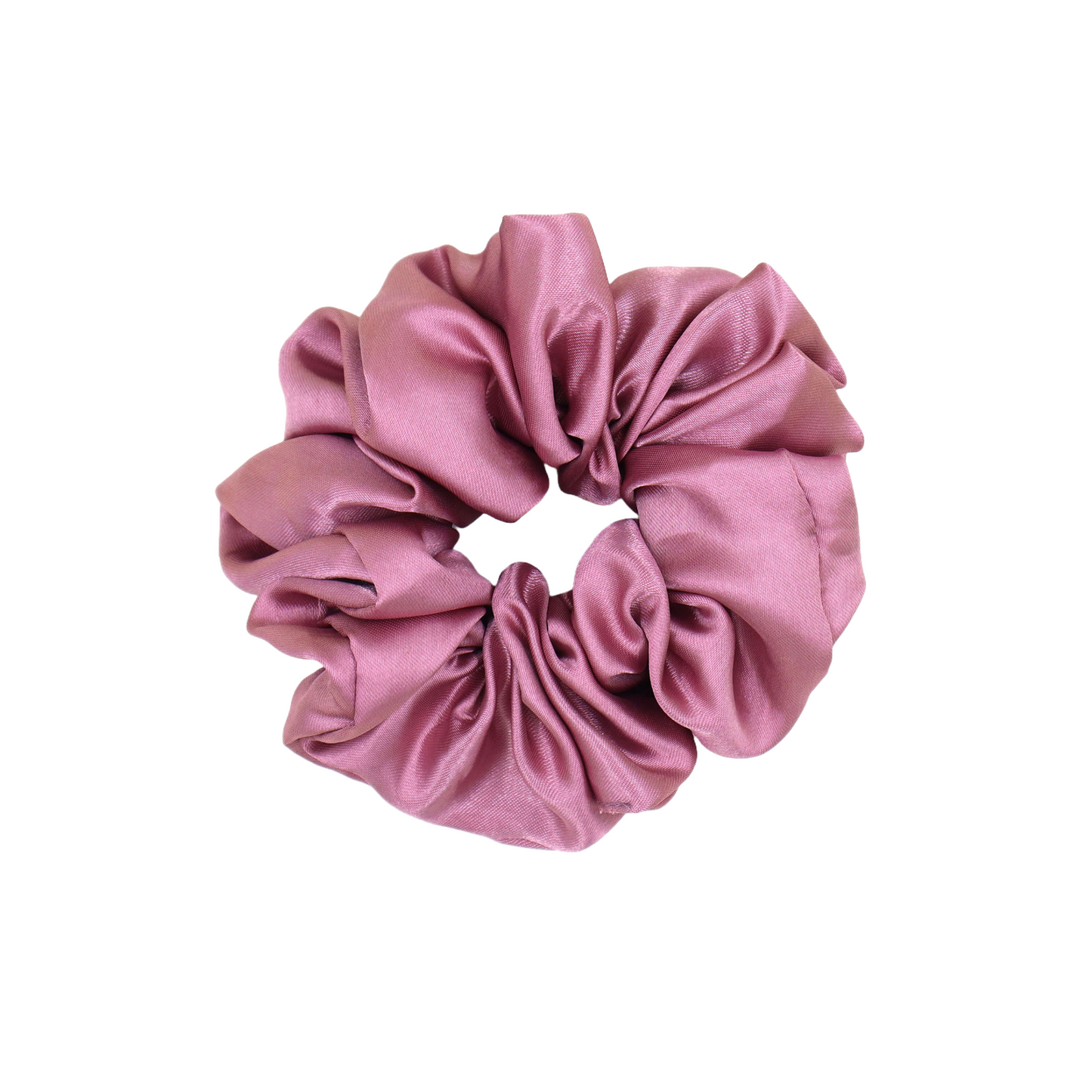 Luxury Satin Scrunchies-  Magenta,blush pink & Dusty rose  (Xl Size) - Set of 3