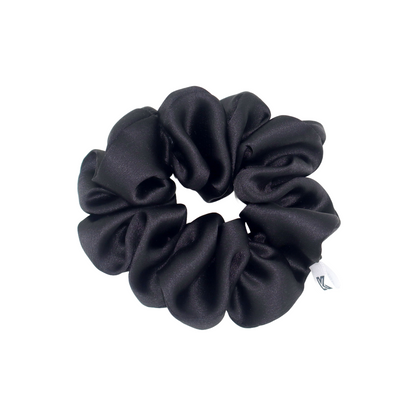 Luxury Satin Scrunchies- Black,Brown & Rose gold (Xl Size) - Set of 3