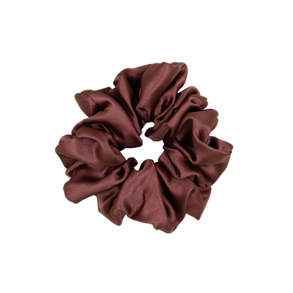 Luxury Satin Scrunchies- Teal blue, Maroon & Old rose  (Xl Size) - Set of 3