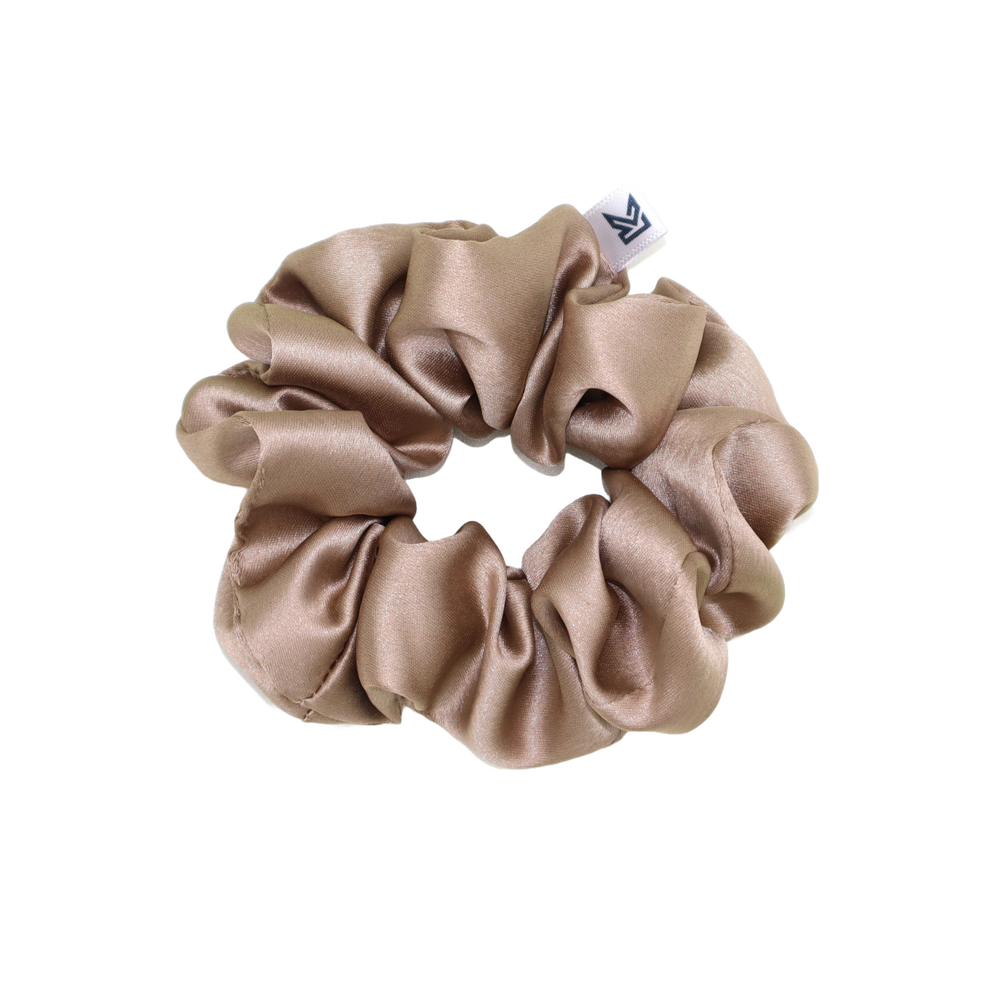Luxury Satin Scrunchies- Black,Brown & Rose gold (Xl Size) - Set of 3