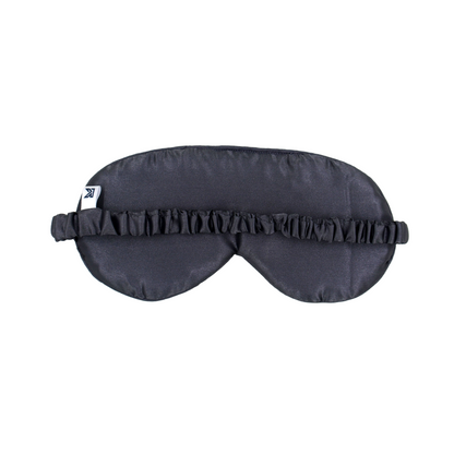 Printed Satin Silk Sleep Eye Mask Gray & off white
