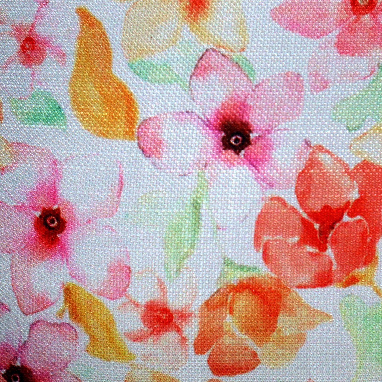 Warm Petal Cushion Cover – Textured Floral Print, 16x16 Inches